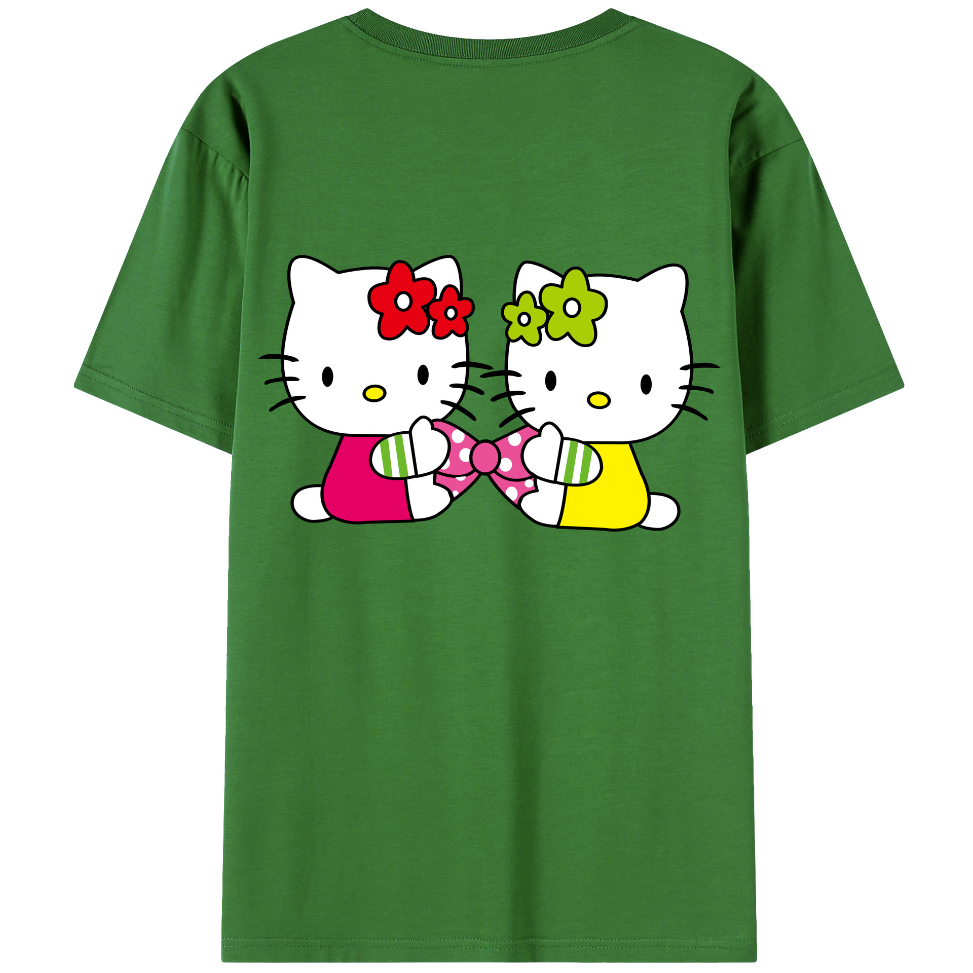 （画像用） Hello Kitty ハローキティ レディース半袖Tシャツ(バックプリント)